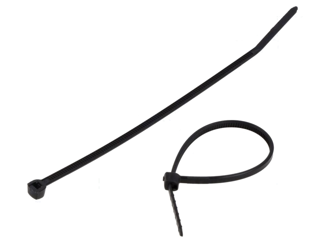 Kabelbinder; L: 111mm; W: 2,4mm; 80N; zwart; UL94V-2 Kabelbinder; L: 111mm; W: 2,4mm; 80N; zwart; UL94V-2